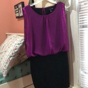 Purple sequin dress